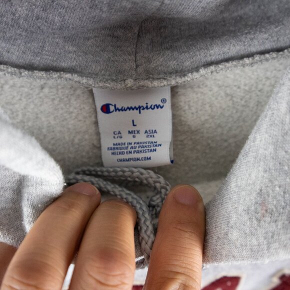 Champion Harvard University Gray Hoodie Mens Large - Picture 7 of 8